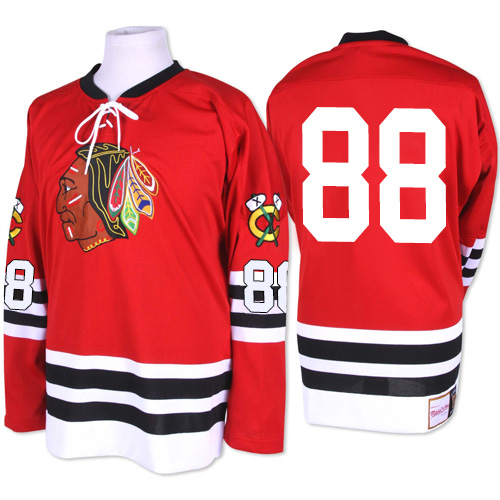 Herren Chicago Blackhawks Eishockey Trikot Patrick Kane #88 Authentic 1960-61 Throwback Rot Mitchell and Ness